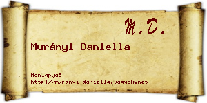 Murányi Daniella névjegykártya